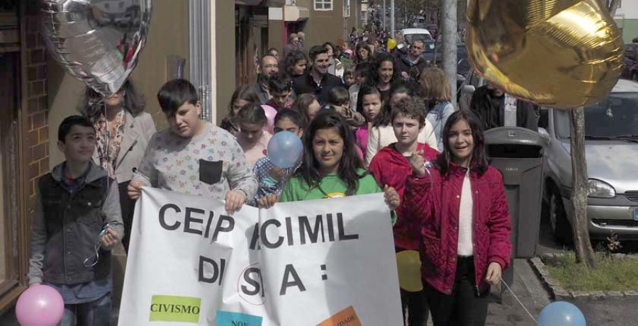 El CEIP Recimil clama por la convivencia, el respeto y el civismo en el barrio ferrolano