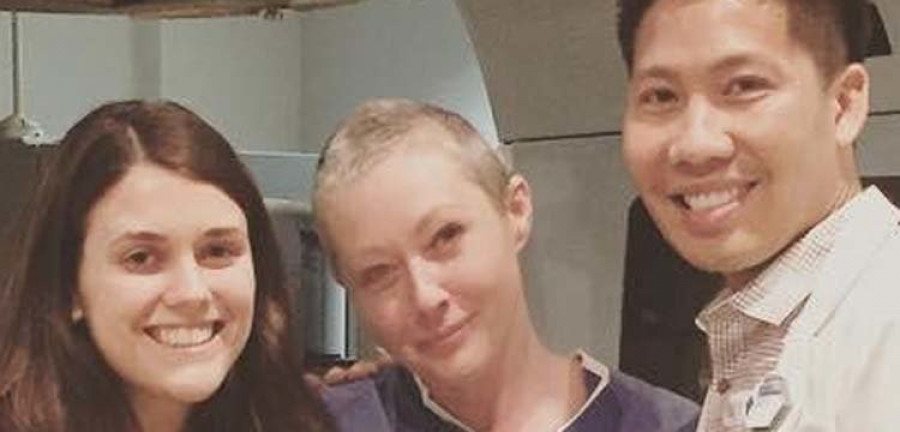 Shannen Doherty termina 
el tratamiento de radioterapia