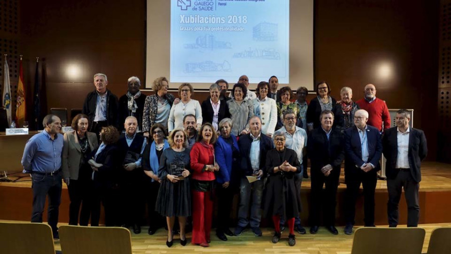 La Xerencia homenajea a los cincuenta profesionales que  se jubilaron a lo largo del 2018