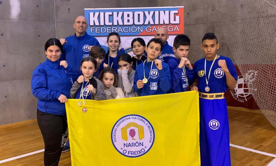 Aluvión de medallas para  O Freixo en el Costa Ártabra