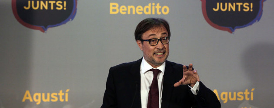 Benedito aplaude la entrada en escena de Laporta