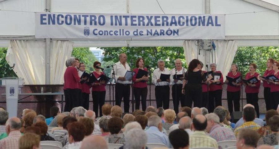 Cerca de seiscientas personas participaron en el VI Encontro Interxeneracional de Narón