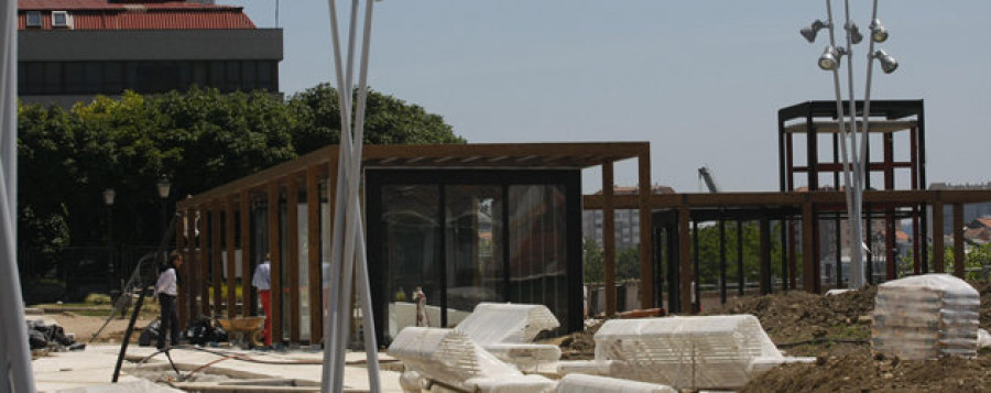 El Parador ya tiene instalada  su terraza en San Francisco