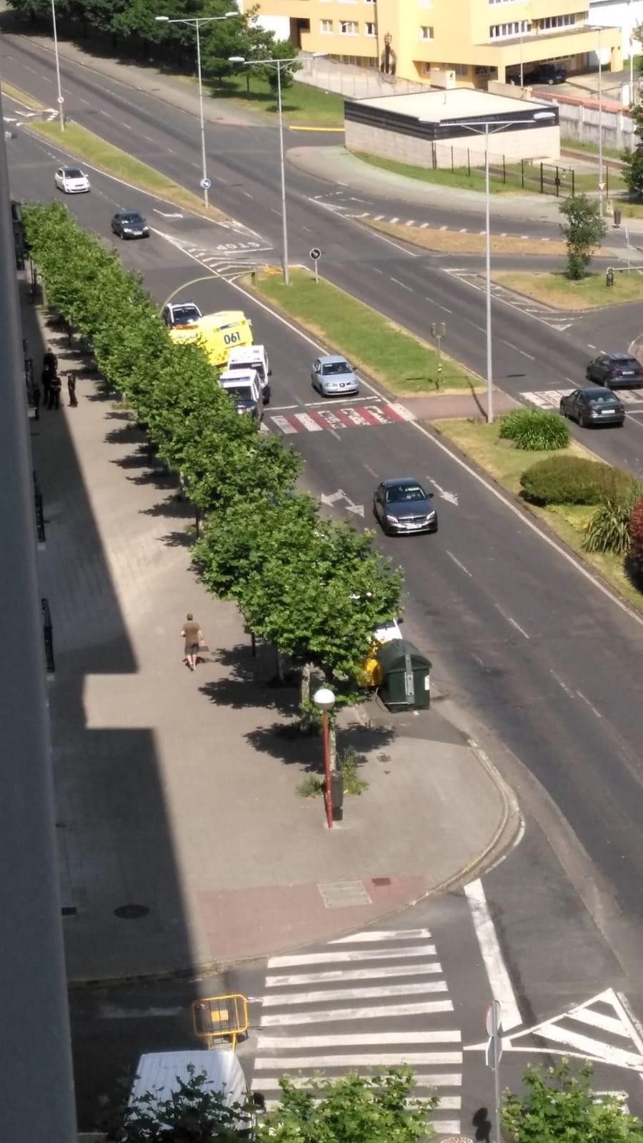 Pelea entre dos familias en la avenida de Esteiro