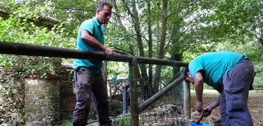 El Concello ultima las reparaciones en el área recreativa de Pedroso