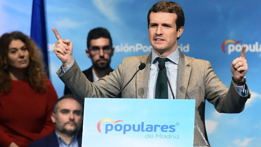 Casado se felicita porque su partido evitó la tercera ruina para España