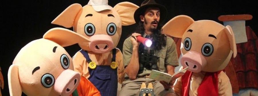 O domingo chega ao Pazo da Cultura de Narón o exitoso musical “Os tres porquiños”