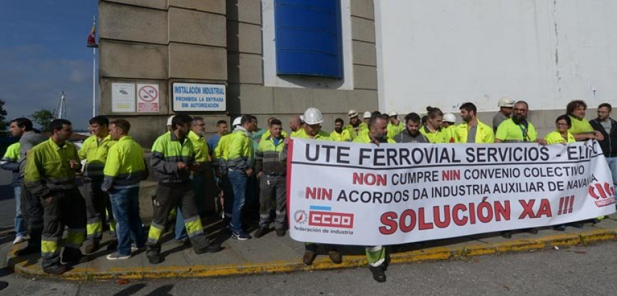 La auxiliar encargada del mantenimiento de Navantia reclama mejoras salariales