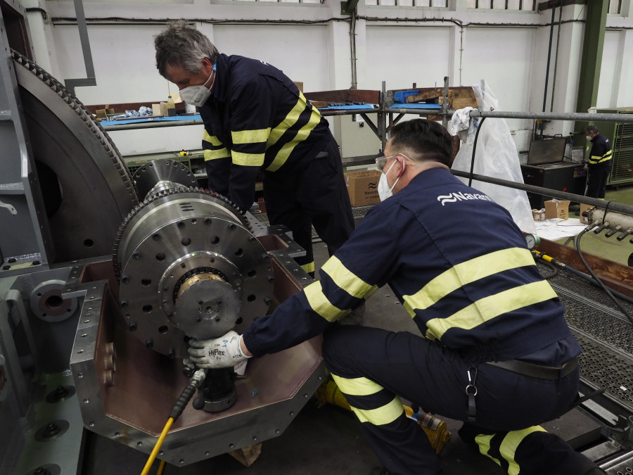 El departamento de Turbinas de Navantia Ferrol ultima las cajas reductoras de las corbetas árabes