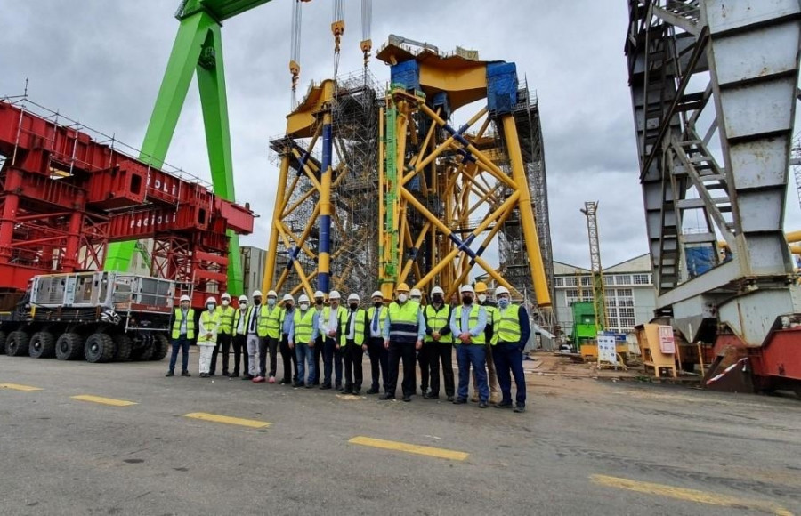 Navantia se promociona como pilar de la eólica marina ante Canarias