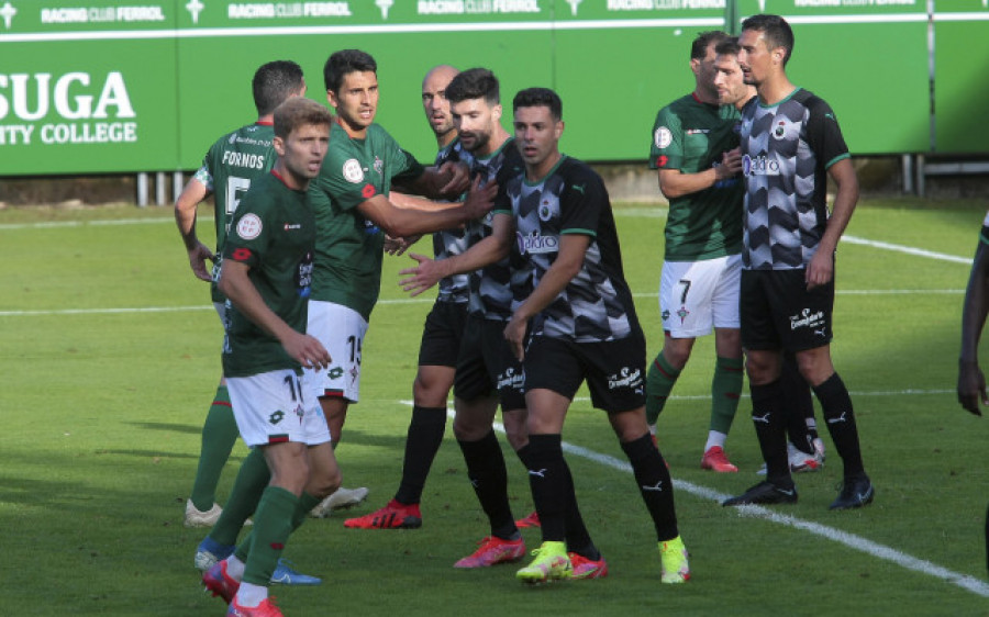 Críticas en Ferrol al arbitraje ante el Racing de Santander