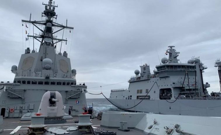 Atraca en Ferrol la fragata 'Almirante Juan de Borbón' tras un despliegue con otros buques de la OTAN