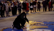 Más de un centenar de personas participaron en el círculo de silencio por el día de la pobreza