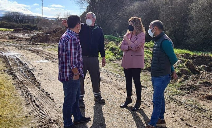 Narón pone en valor el buen avance de las obras de la pista de lanzamiento en Río Seco