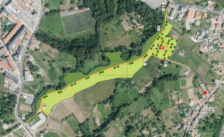 Narón adjudica la segunda fase de la senda entre los paseos de Freixeiro y Xuvia