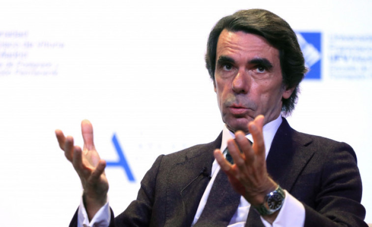 Aznar dice que Pedro Sánchez no tiene más proyecto que resistir en el poder