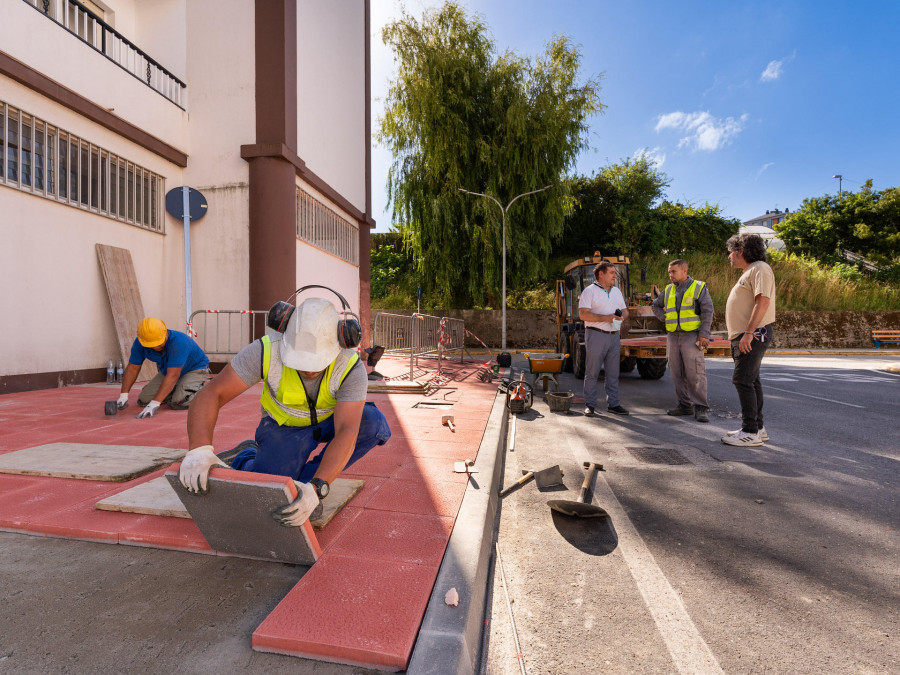 Fene avanza a buen ritmo sus obras de reurbanización en el barrio de San Valentín