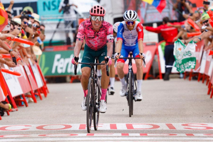 Rigoberto Urán se impone en Tentudía, Evenepoel mantiene la roja