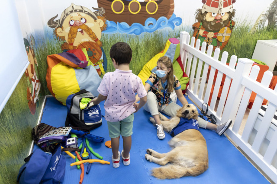 Amor perruno para combatir la ansiedad infantil en el hospital