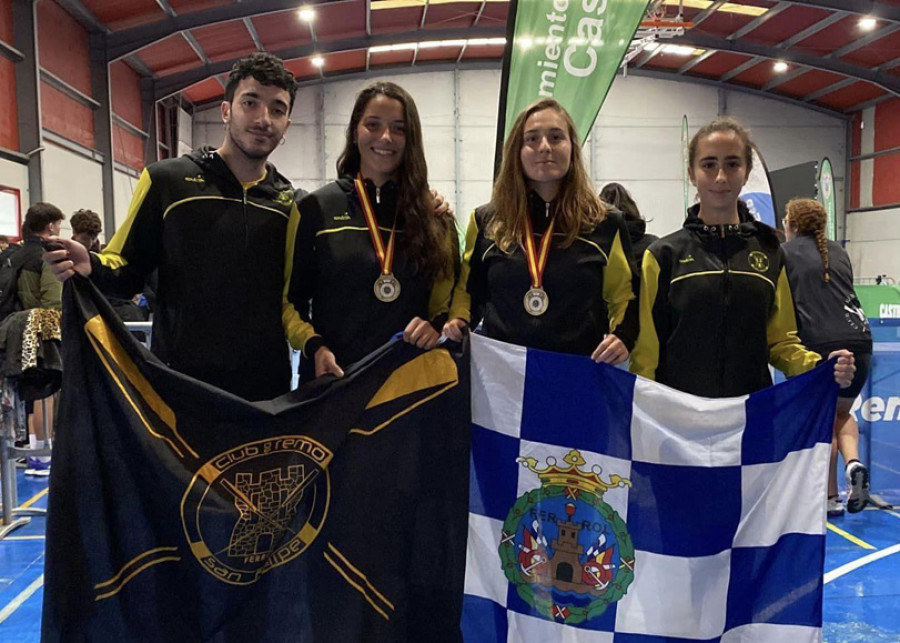 Siete medallas para San Felipe, Cedeira y Ares en Castropol