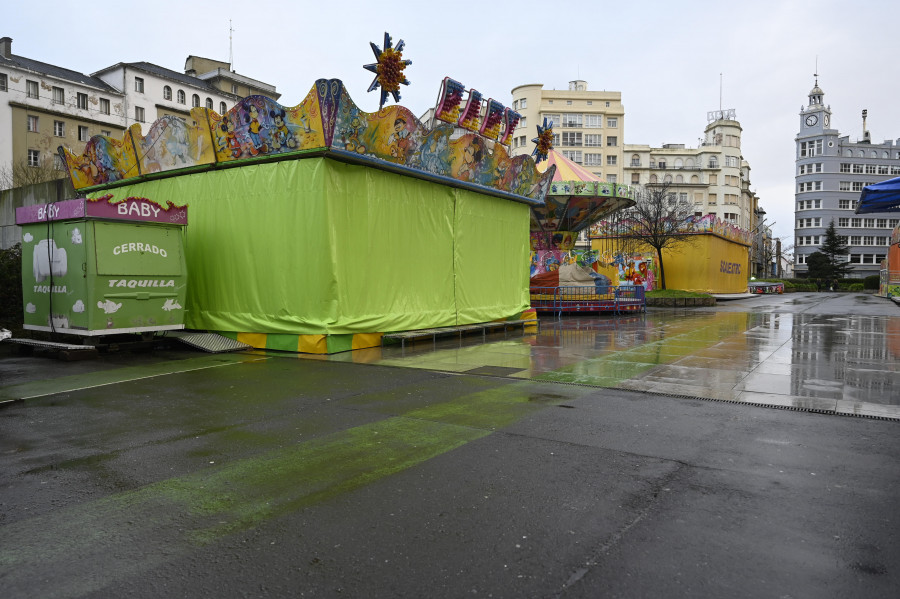 El mal tiempo obliga a trasladar el “Día del niño” de las atracciones al próximo domingo