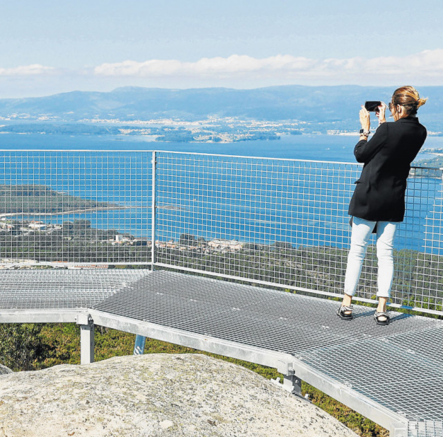 Señales para llegar al mirador de Xiabre