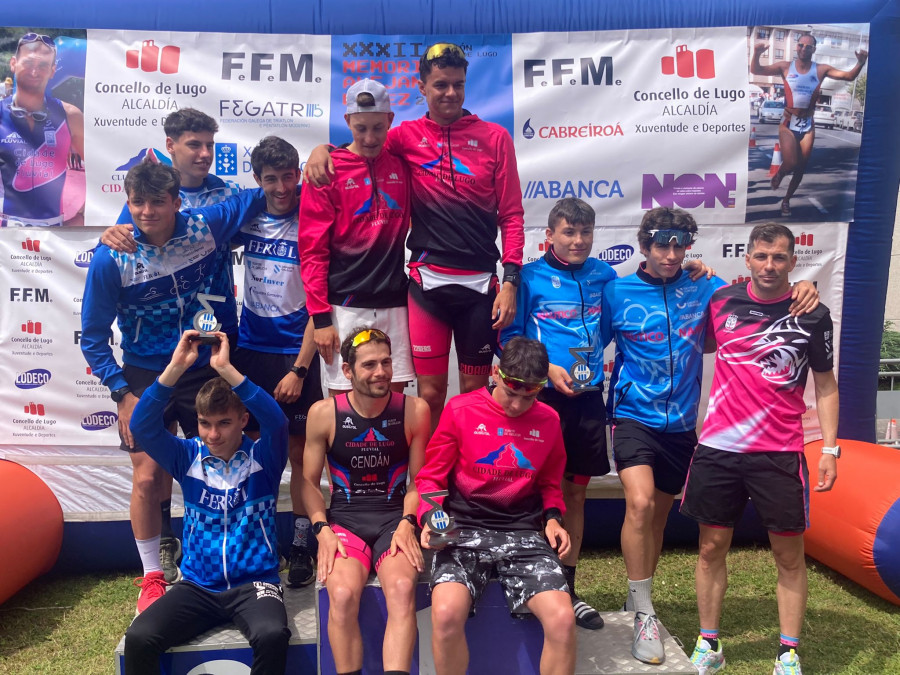 El duatlón gallego, dominado por los locales