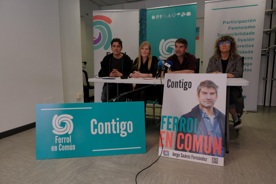 “Contigo”, el lema con el que Ferrol en Común quiere ser comunidad