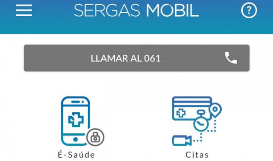 La aplicación Sergas Móbil cuenta con casi dos millones de usuarios