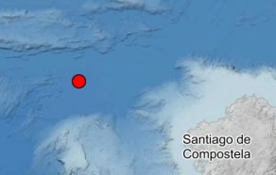 Registrado un terremoto de magnitud 4,6 en el Atlántico a 250 kilómetros de Galicia