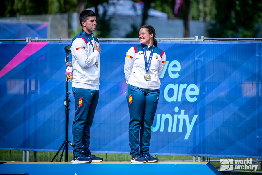 Miguel Alvariño y Elia Canales, oro en los Juegos Europeos y plaza para París 2024