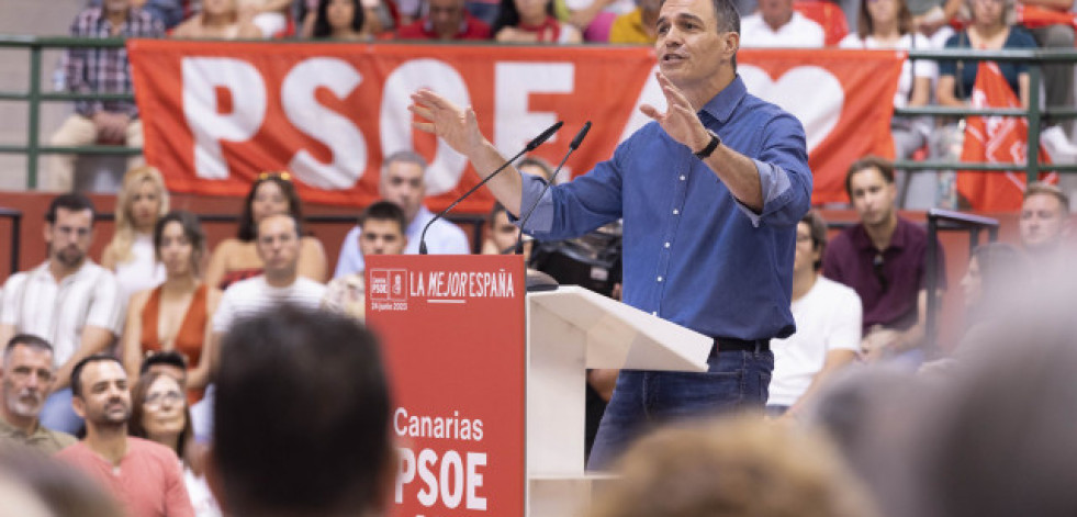 Los mítines de Sánchez: pocos y en lugares muy poblados