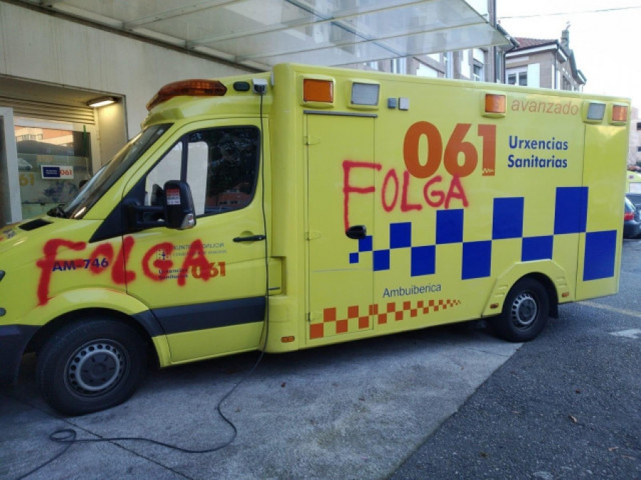 Estos son los servicios mínimos de ambulancias por la huelga que se inicia este jueves en Galicia