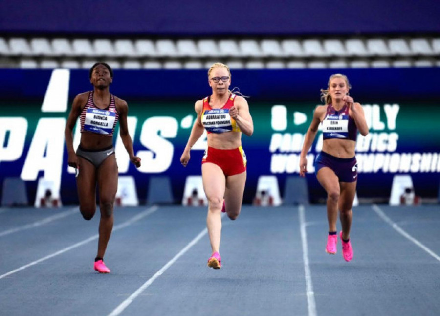 Adiaratou Iglesias, campeona del mundo de 200 metros