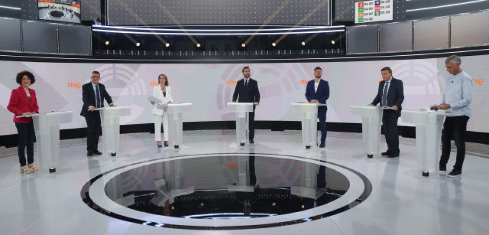 Los pactos postelectorales han sido uno de los temas centrales del debate a siete