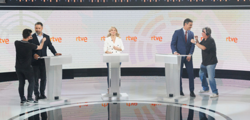 El debate entre los candidatos del PSOE, Sumar y Vox logró una audiencia del 34,6%