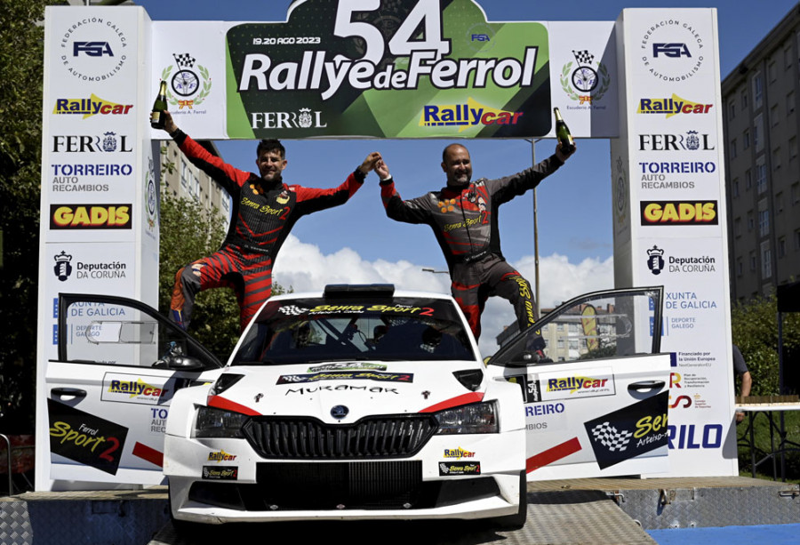 Senra se anota el tercer triunfo en el LIV Rally de Ferrol