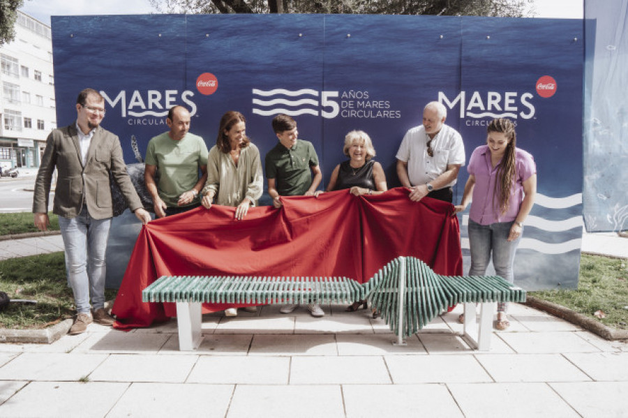 El banco de Mares Circulares fabricado con basura marina