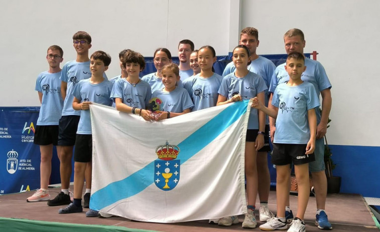 Couce, Saura y Rodríguez, plata con Galicia en Almería