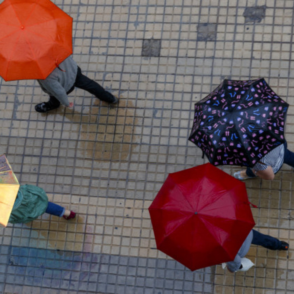 Alerta amarilla por lluvias fuertes este sábado en varias zonas de A Coruña