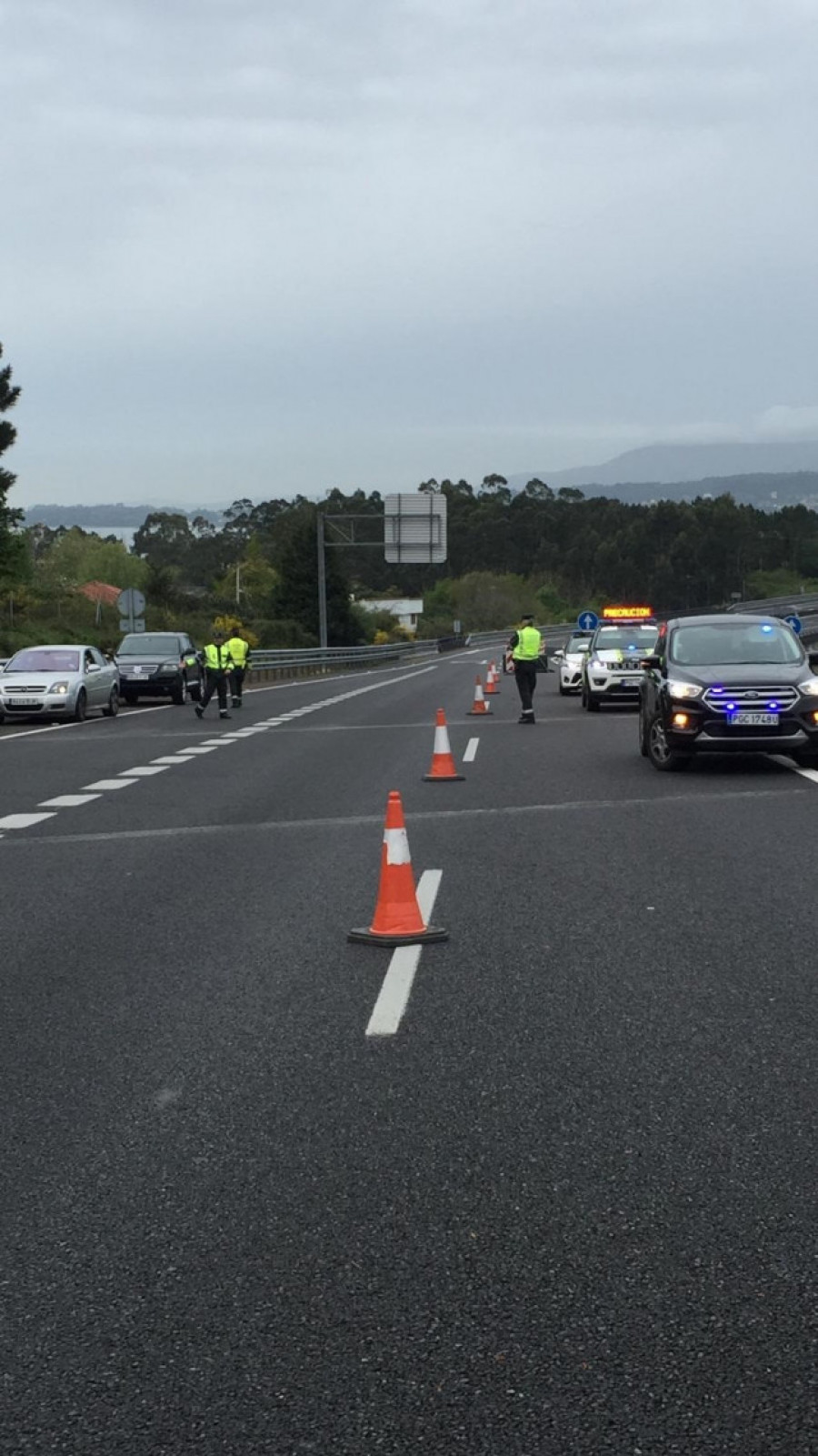 Un octogenario circuló 20 minutos en sentido contrario por la A-6 en Lugo