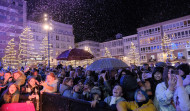 Fiesta en Ferrol para dar la bienvenida a la Navidad en los tiempos del selfi