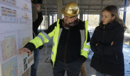 Fabiola García visita las obras de la residencia de la Asociación Salud Mental Ferrol, Eume y Ortegal