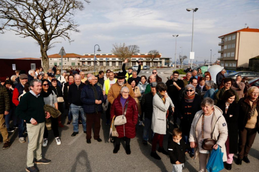 Una protesta porque no solo Teruel existe, Vilaxoán también