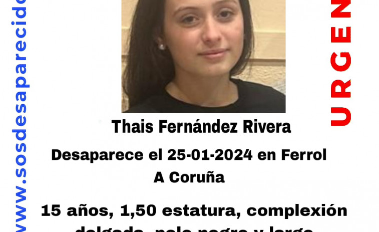 Buscan a una menor de 15 años desaparecida en Ferrol desde el jueves pasado