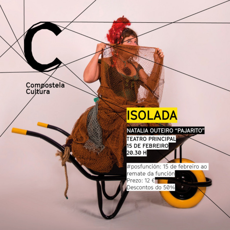 El Teatro Principal recibe esta tarde a Natalia Outeiro y su pieza humorística ‘Isolada’