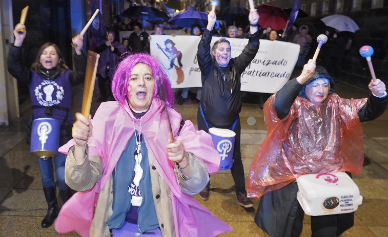 Así fueron las manifestaciones del 8-M en Ferrol