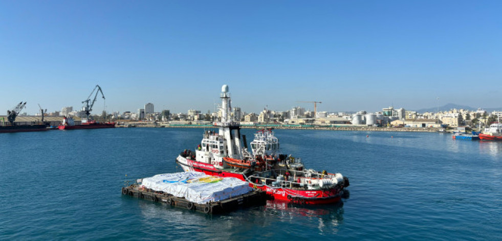 Zarpa el barco español que abre un corredor marítimo de ayuda humanitaria para Gaza