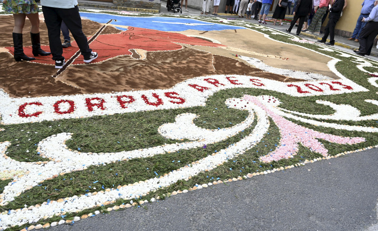 La Xunta incluye las alfombras florales de Ares en el censo cultural como patrimonio inmaterial