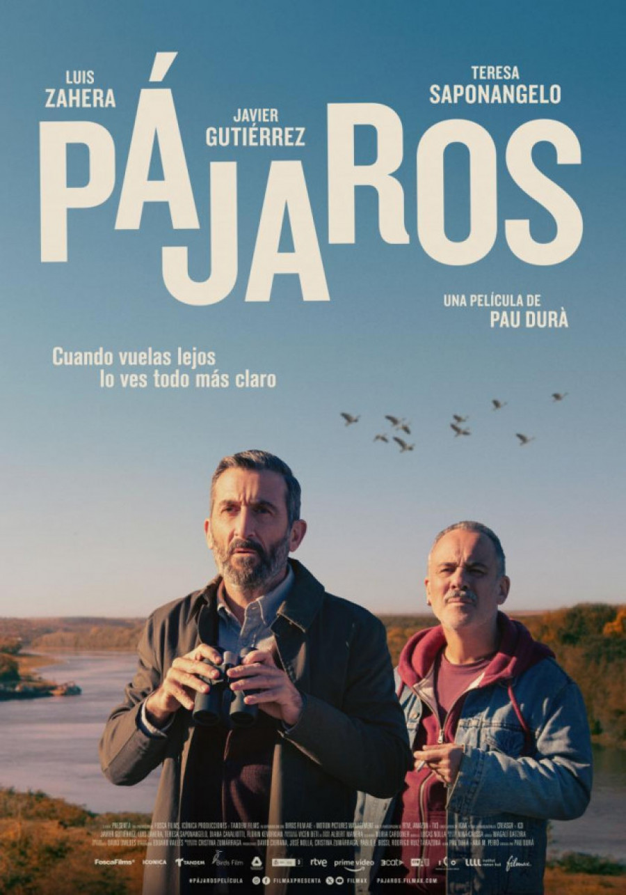 La comedia española 'Pájaros', protagonizada por Javier Gutiérrez y Luis Zahera, llega este viernes a los cines